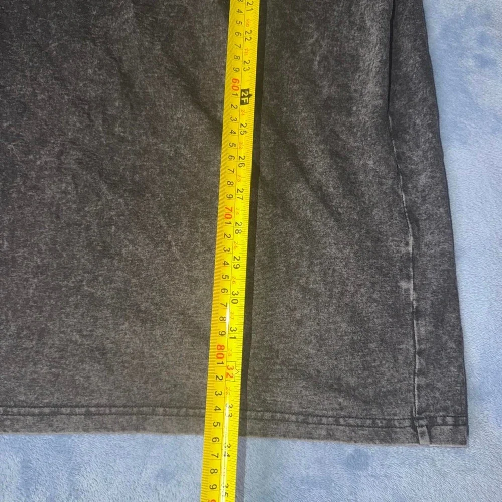 Oblivion black & gray t-shirt with white text and logo